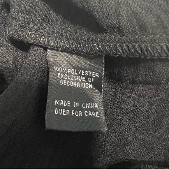 I.N. Studio Black Embroidered Women's Top - Picture 6 of 7